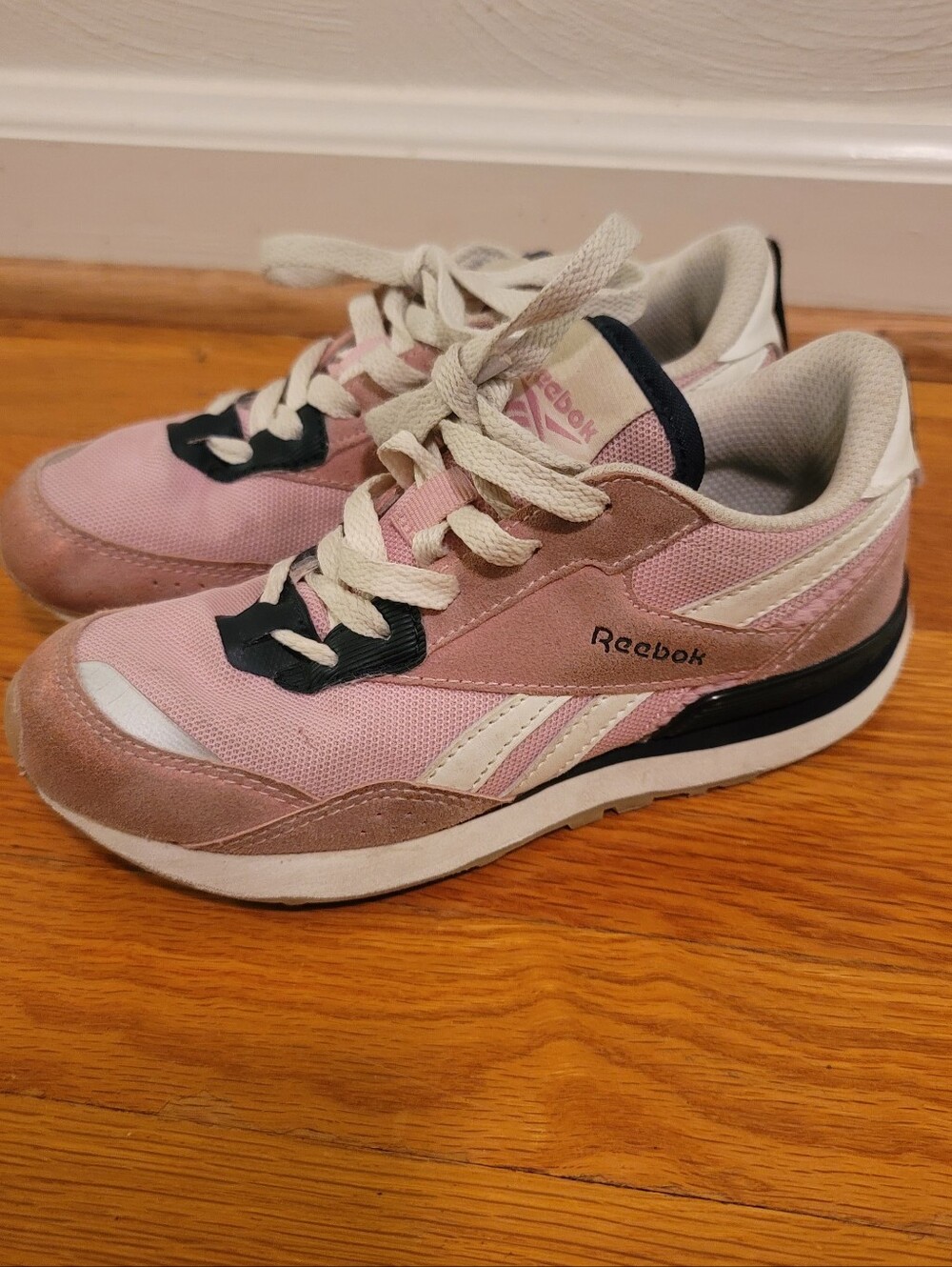 Reebok Spark Flash Big Kids Athletic Sneakers Pink Navy Size 13